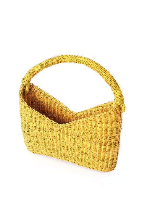 Mini Sunshine Yellow V-Shaped Tote