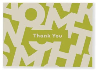 Aya Greeting Card: Thank You (Green)