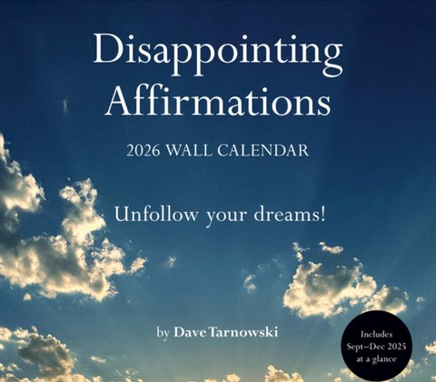 Disappointing Affirmations 2026 Wall Calendar