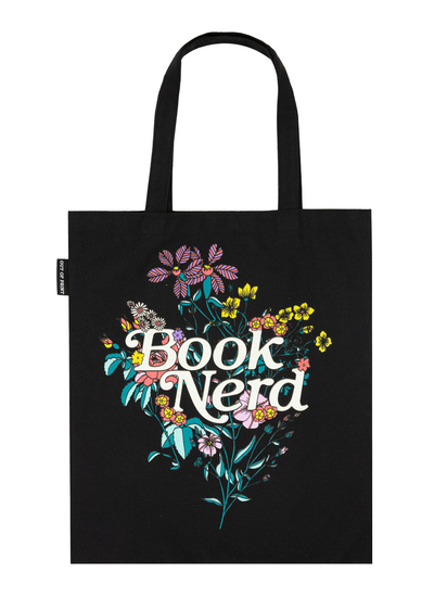 Book Nerd Floral Tote Bag