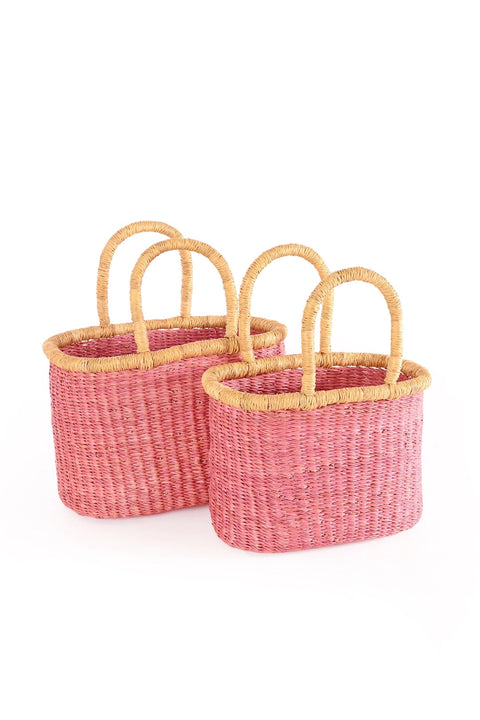 Sweet Pink Basket Tote