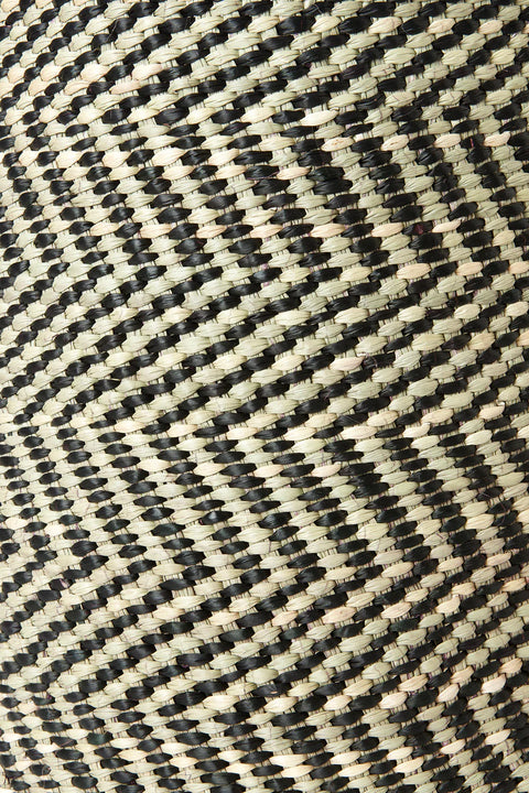 Black & Natural Maila Milulu Reed Basket