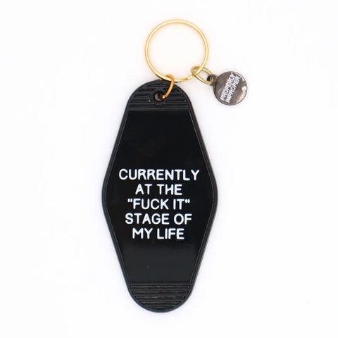 Hot Stamped Motel Keychain