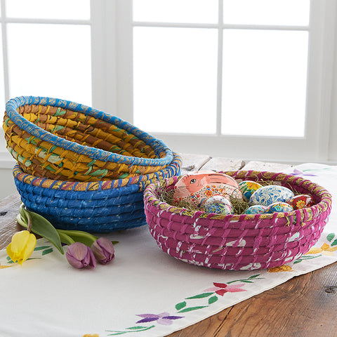 Round Chindi Wrap Basket