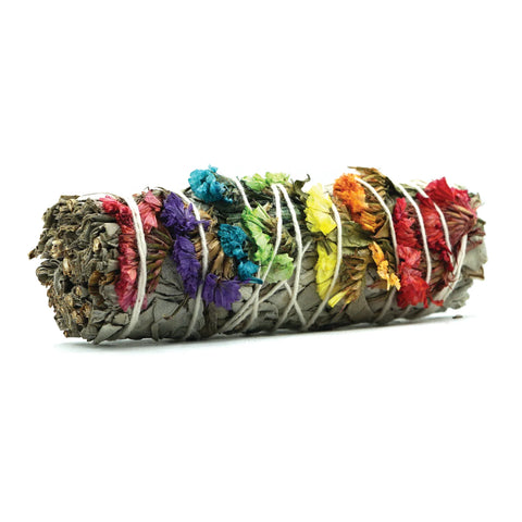7 Chakra Smudge Stick (Floral Sage)