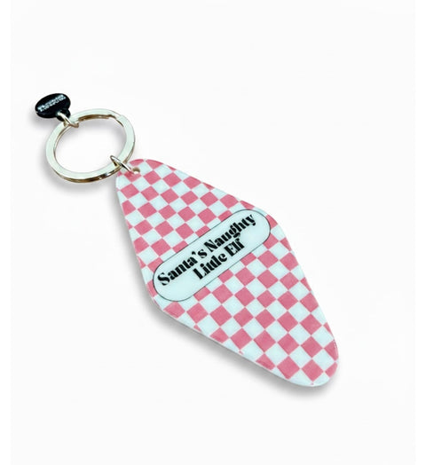 Hot Stamped Motel Keychain