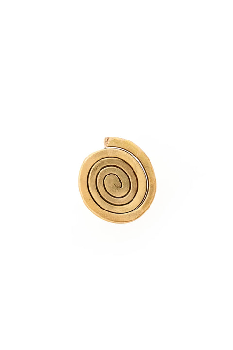 Kenyan Brass Winding Path Adjustable Ring