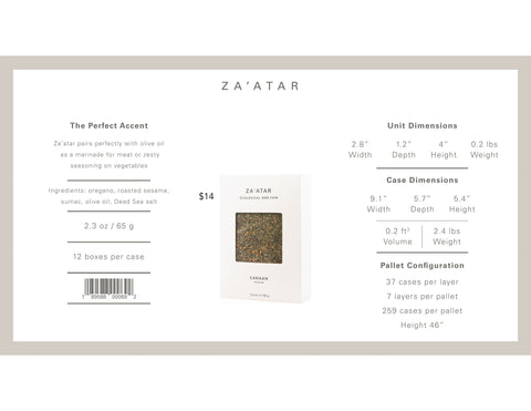 Canaan Palestine: Oils, Spices, Spreads