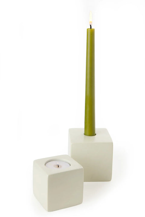 Natural Soapstone Double-Sided Candle Holder