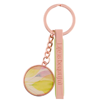 Heartfelt Keychain, Life Is Beautiful