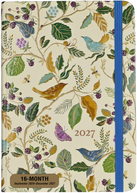 2027 Birds & Berries Weekly Planner (16 Months, Sept 2026 to Dec 2027)