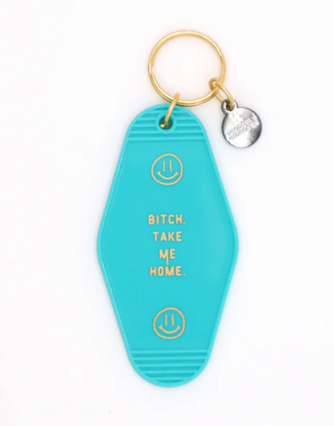 Hot Stamped Motel Keychain