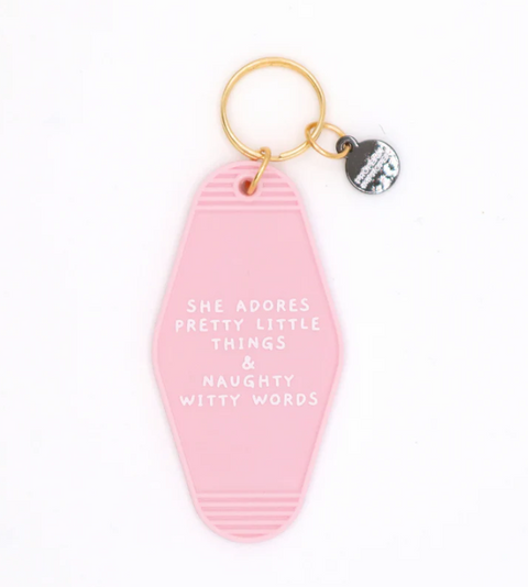 Hot Stamped Motel Keychain