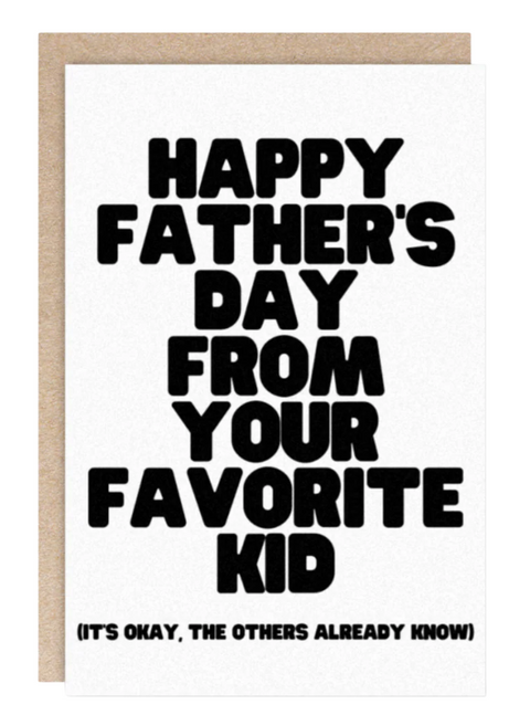Kindred Father's Day Greeting Card - Dad's Favorite