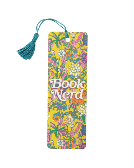 Book Nerd Floral Bookmark