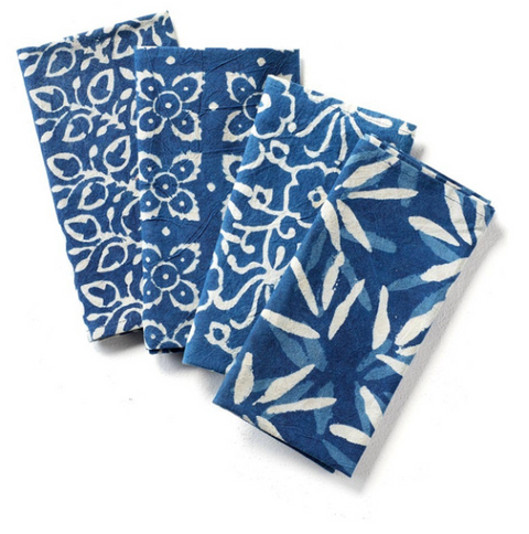 Indigo Dabu Napkins (Set of 4)