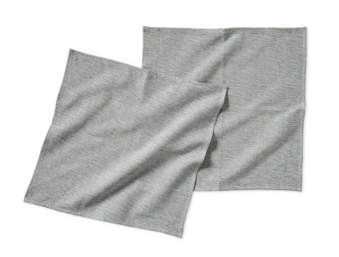 Indigo & Ivory Space-Dyed Napkins (Set of 2)