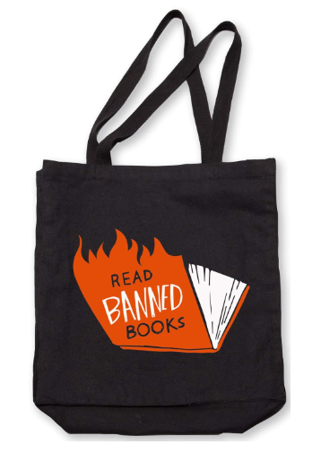 Banned Books (Flames) Tote