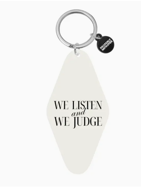 Hot Stamped Motel Keychain