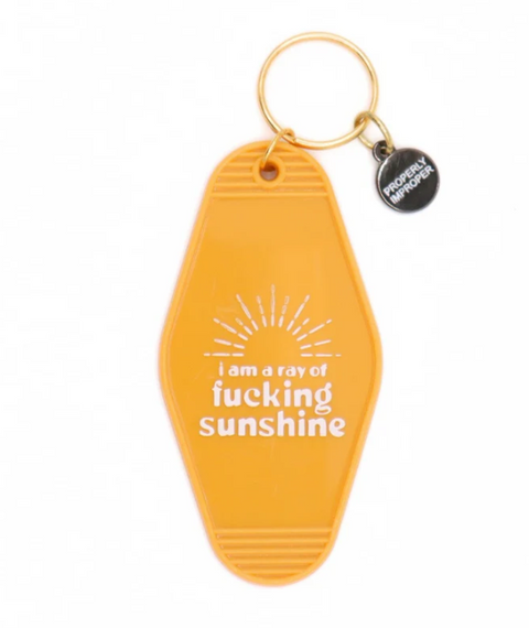 Hot Stamped Motel Keychain