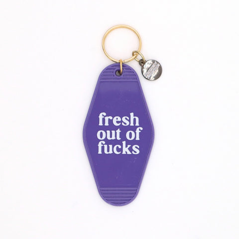 Hot Stamped Motel Keychain