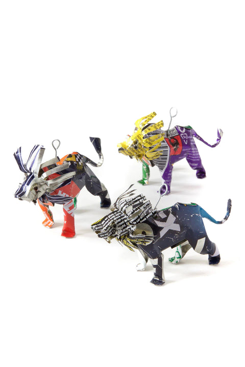 Recycled Soda Can Ornaments crafted in Zimbabwe
